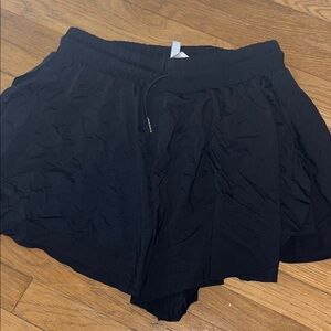Love Tree Sz Med Black Flowy Shorts Built in Bike Shorts